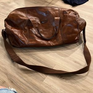 Fossil Real Leather Duffle Bag